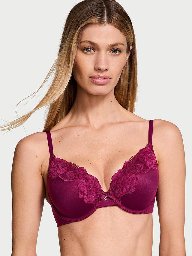 Perfect Shape Lace-Trim Push-Up Bra Product Image