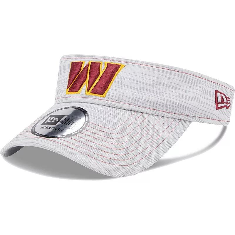 Mens New Era Gray Washington Commanders Adjustable Visor Product Image