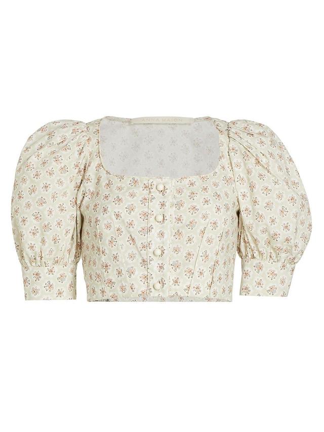 Womens Rosi Floral Crop Top Product Image