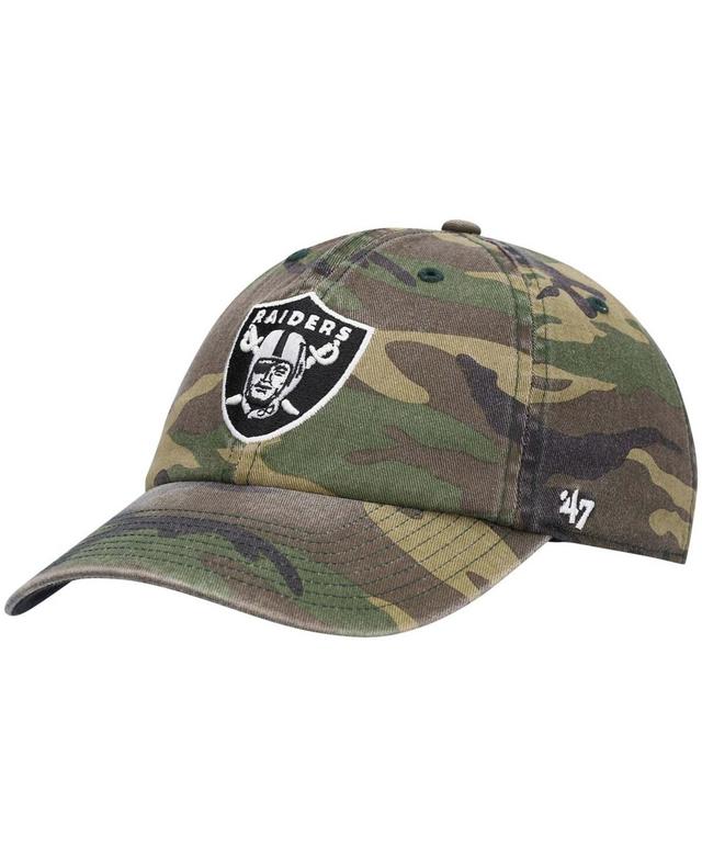 Mens 47 Camo Las Vegas Raiders Woodland Clean Up Adjustable Hat Product Image