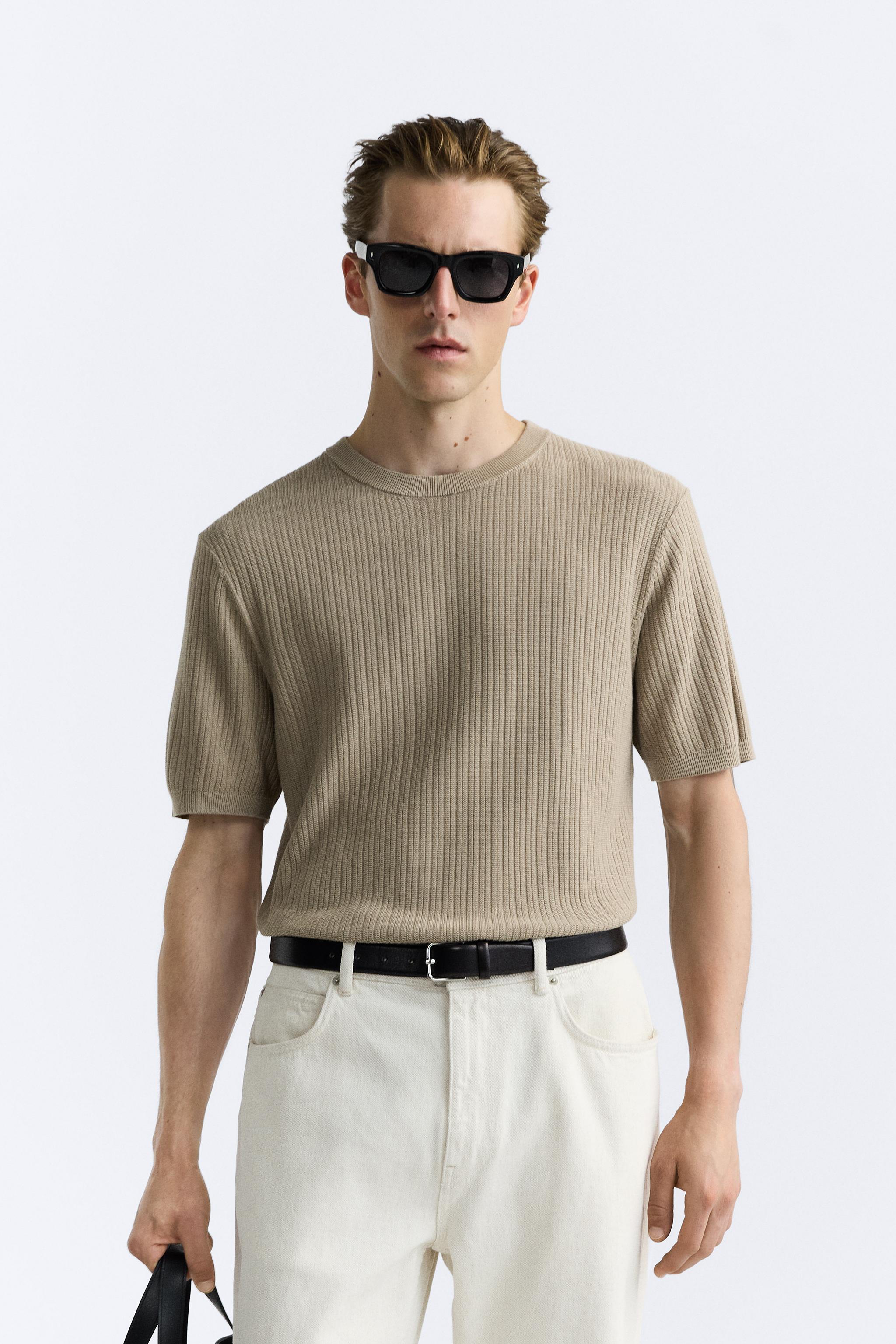 RIBBED KNIT T-SHIRT Product Image