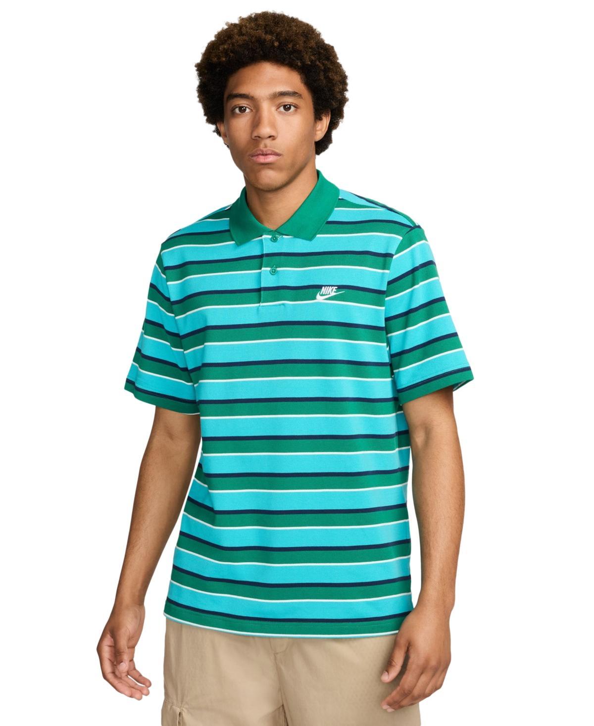 Nike Mens Nike Club Stripe Polo - Mens Black/White Product Image