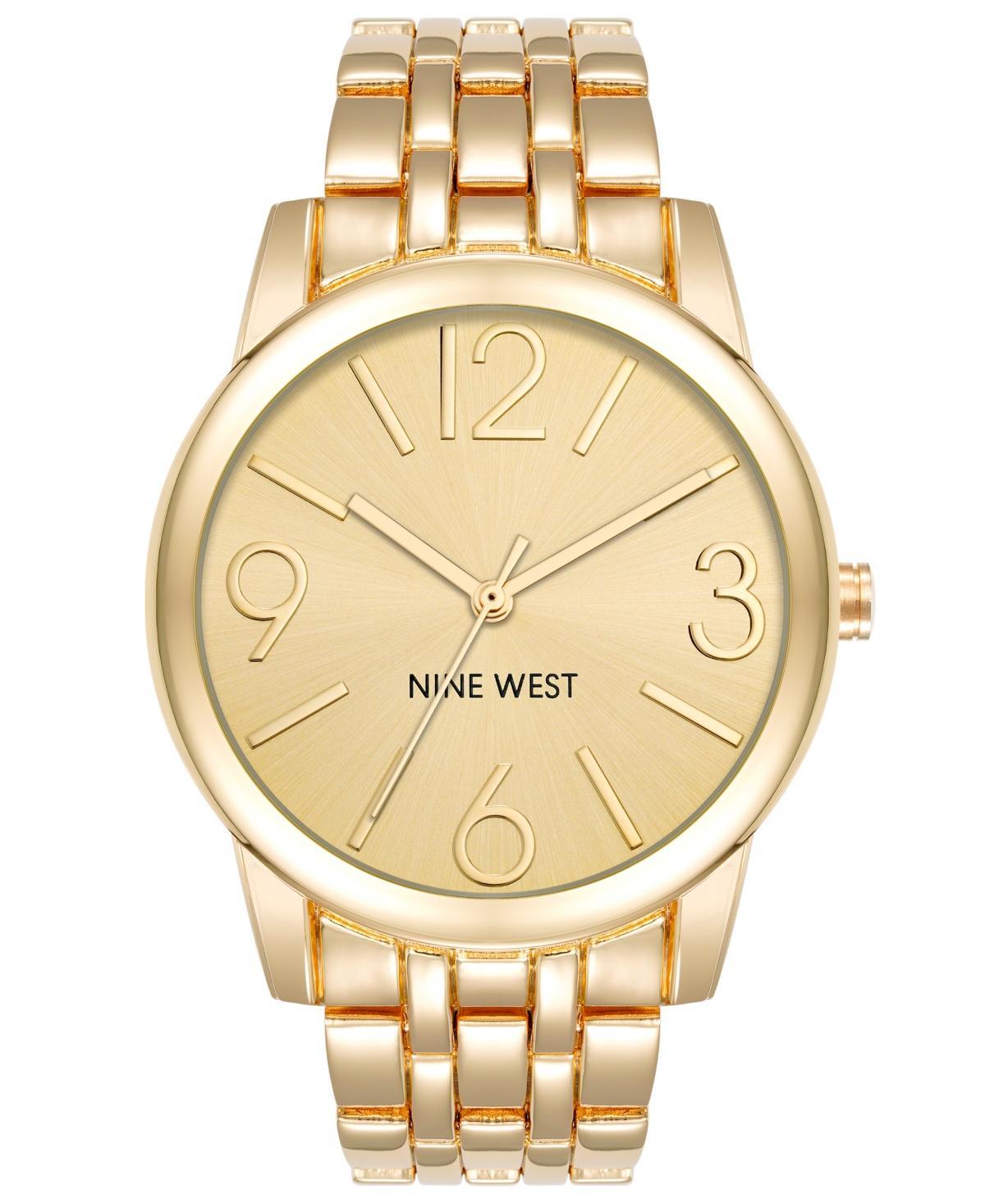 Nine West Women's Gold-Tone Dress Watch, Size: Medium - Size: Medium Product Image