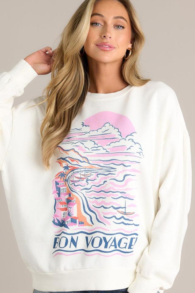 Z Supply Bon Voyage Sunday Sea Salt Sweatshirt Product Image