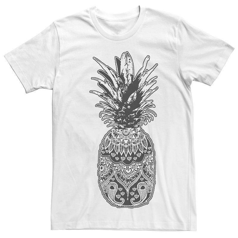 Mens Pineapple Henna Art Graphic Tee Product Image