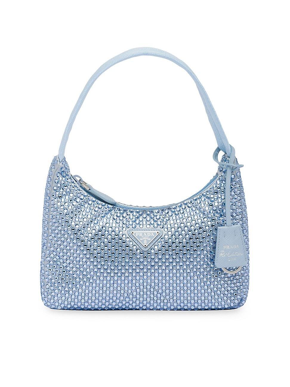 Womens Satin Mini Bag With Crystals Product Image