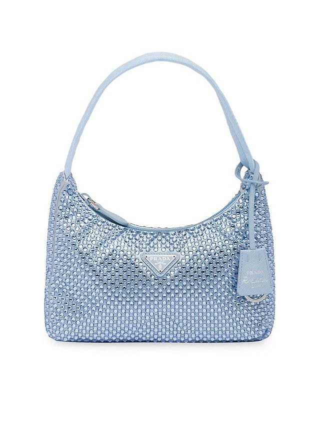 Womens Satin Mini Bag with Crystals Product Image