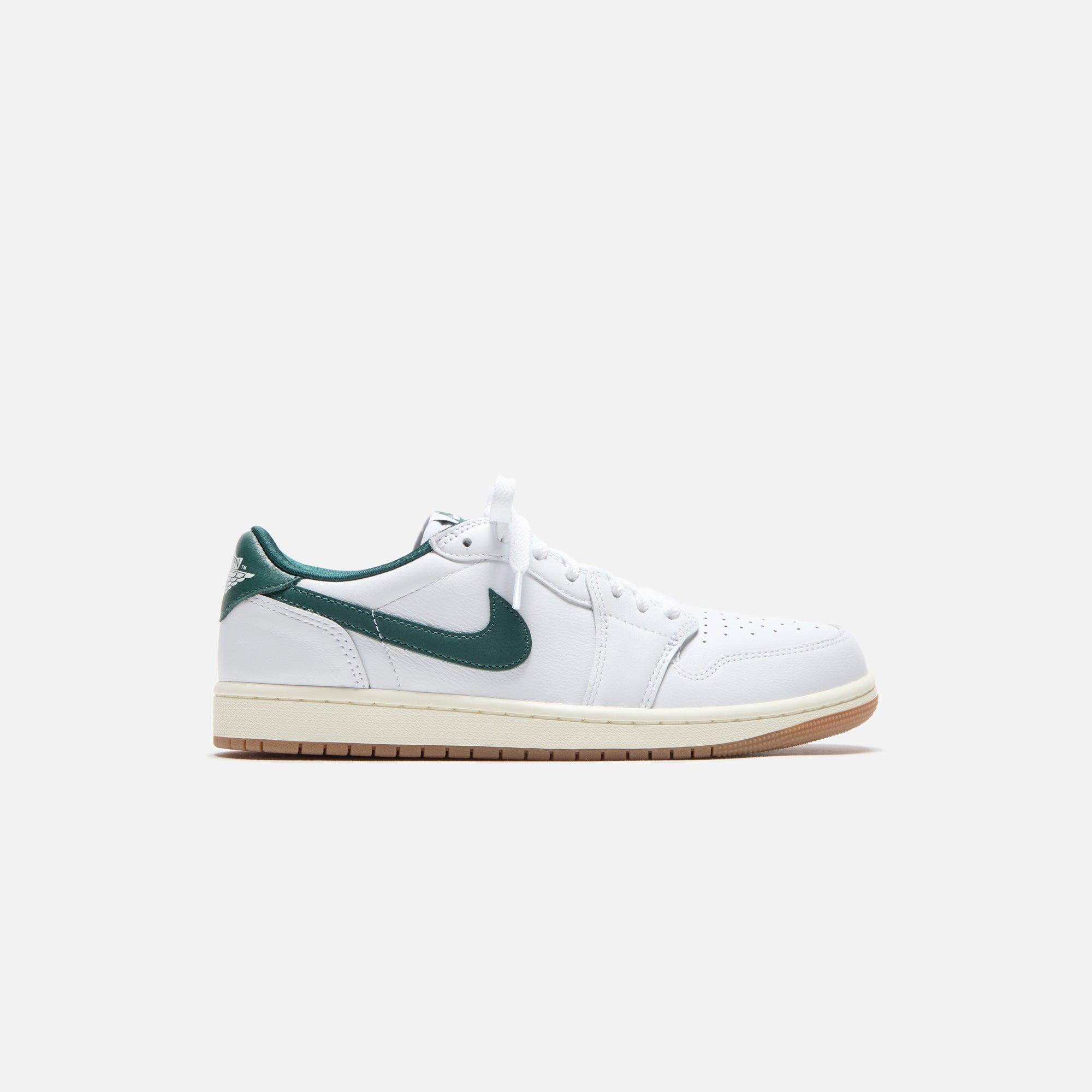 Jordan WMNS Air Jordan 1 Low OG - White / Oxidized Green / Sail Female Product Image