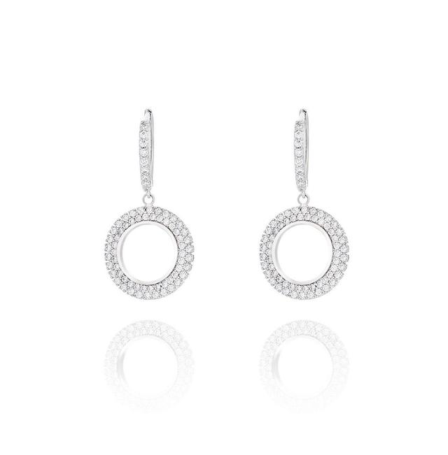 Cubic Zirconia Dangle Earrings for Women Product Image