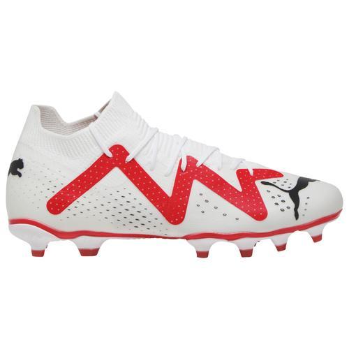 PUMA Mens Future Match FG/AG - Soccer Shoes Fire Orchid/White/Black Product Image