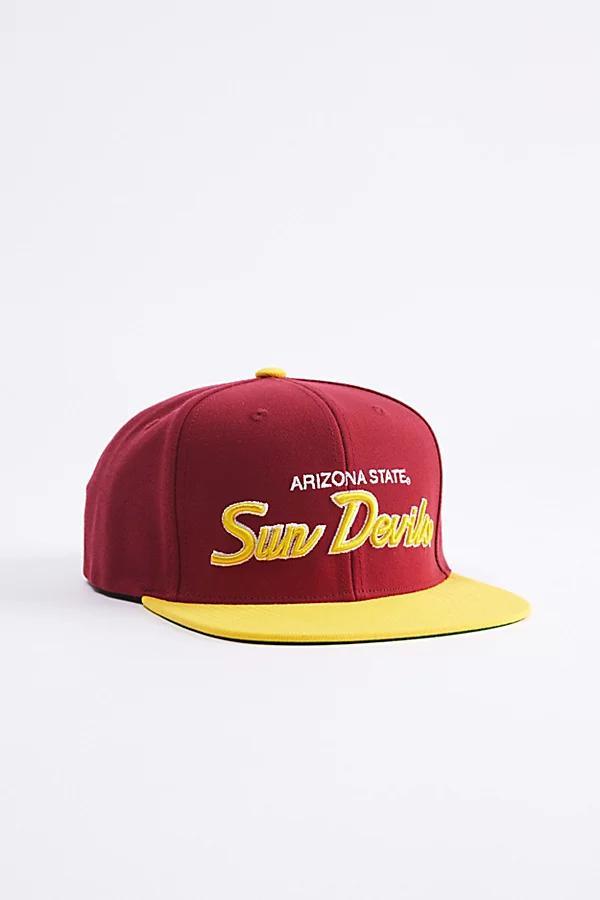 Mitchell & Ness NCAA Arizona State Sun Devils Snapback Hat Mens at Urban Outfitters Product Image