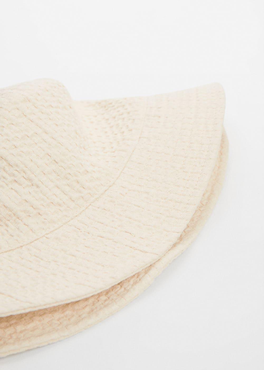 MANGO - Texture bucket hat - One size - Women Product Image