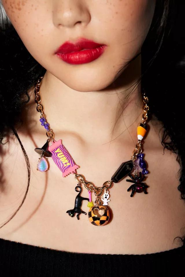 Betsey Johnson Ghoul Friends Halloween Charm Necklace Product Image