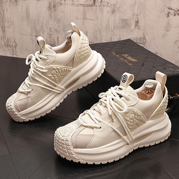 Lettering Platform Sneakers Product Image