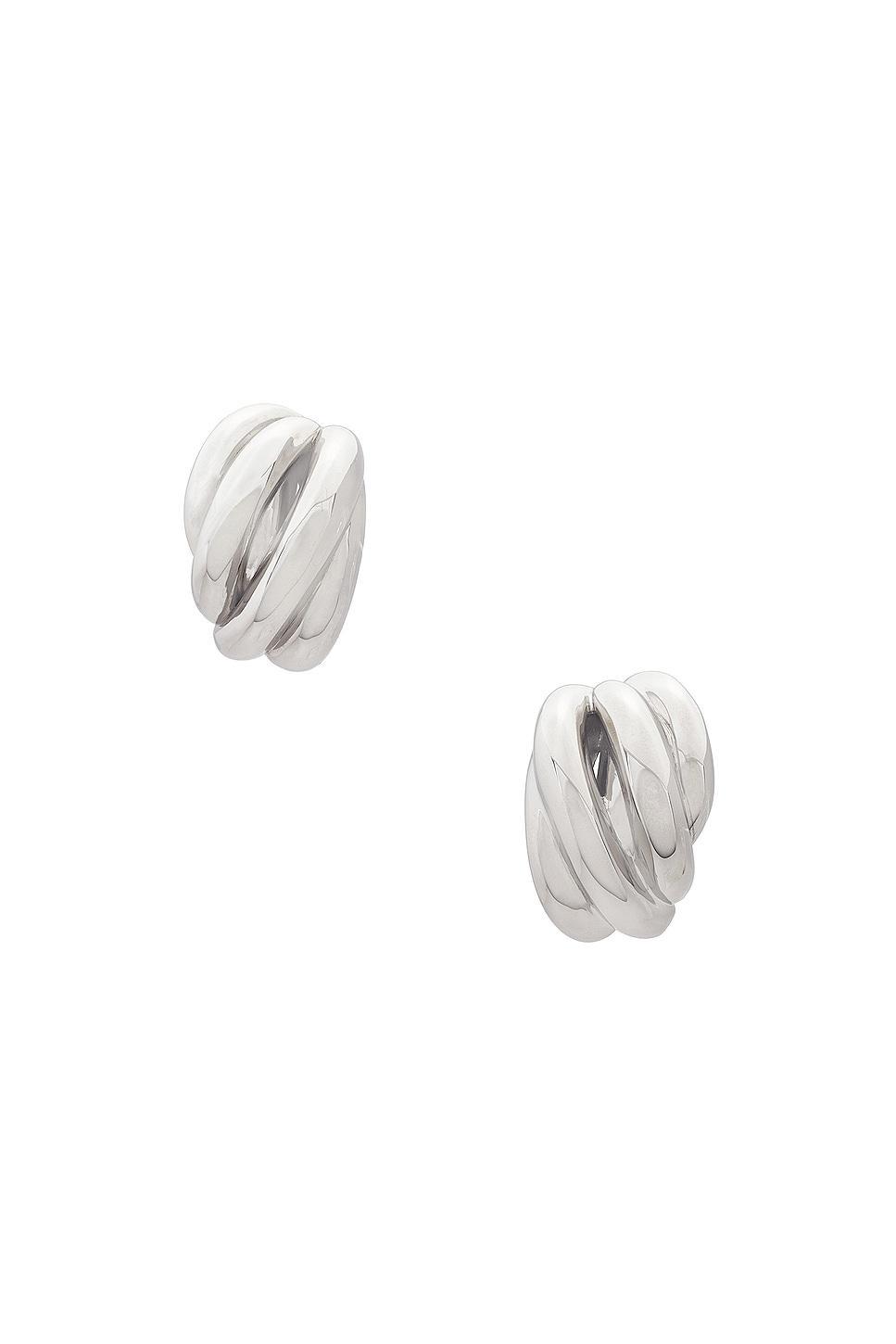 Balenciaga Saturne Earrings Metallic Silver.. Product Image