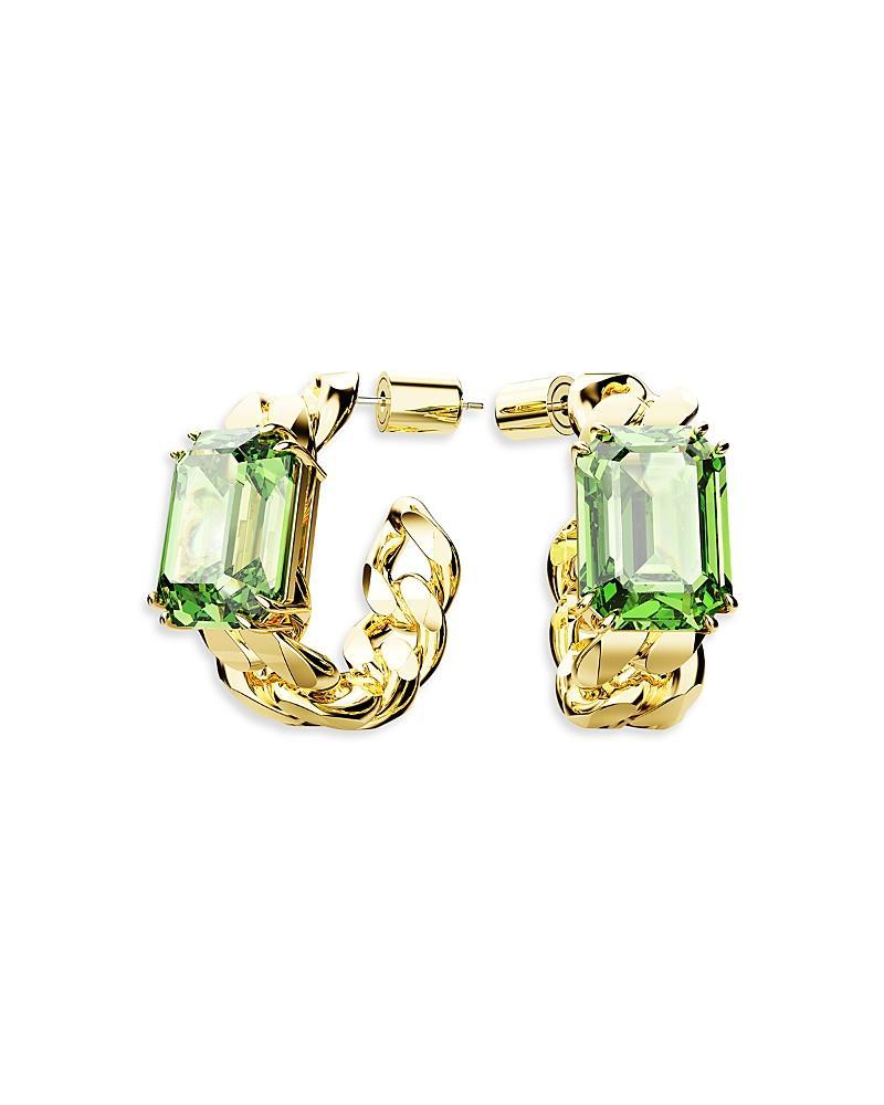 Swarovski Millenia Octagon Cut Crystal Hoop Earrings Product Image