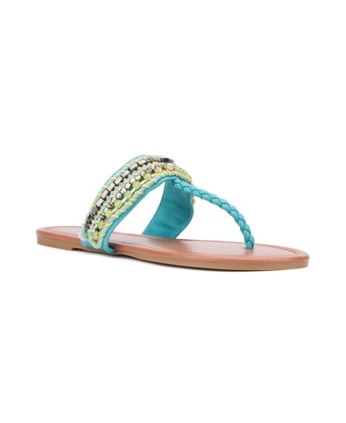 New York & Company Womens Joyce Thong Beaded Sandal Product Image