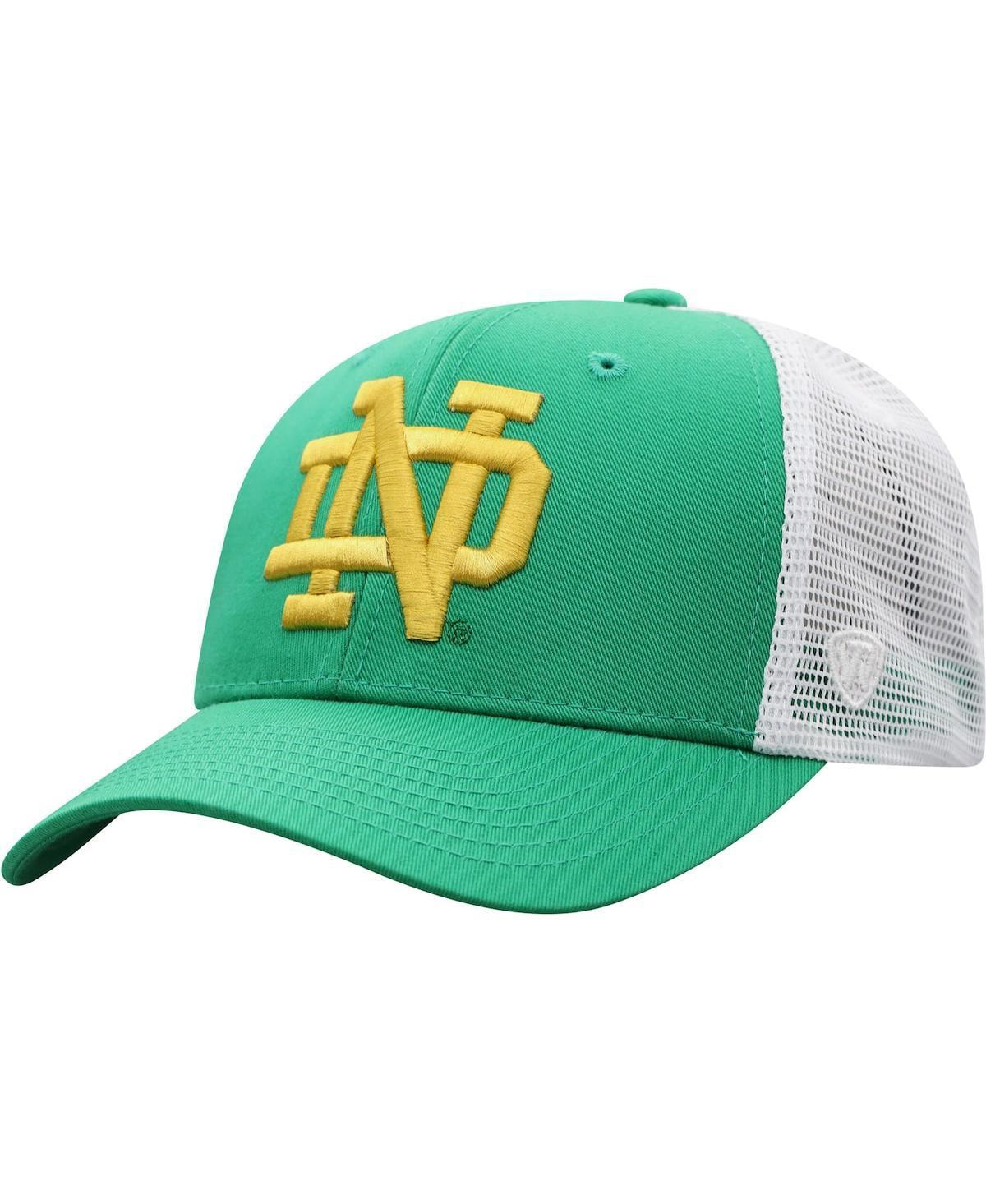 Mens Top of the World /White Notre Dame Fighting Irish Trucker Snapback Hat Product Image