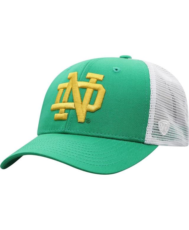 Mens Top of the World /White Notre Dame Fighting Irish Trucker Snapback Hat Product Image