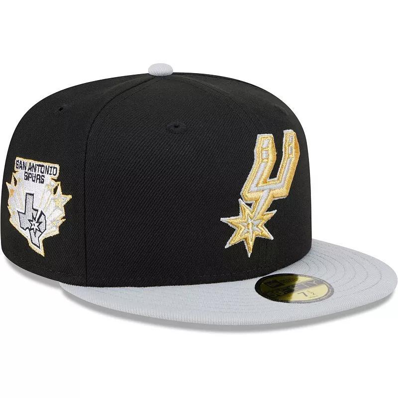 Mens New Era /Gray San Antonio Spurs Gameday Gold Pop Stars 59FIFTY Fitted Hat Product Image