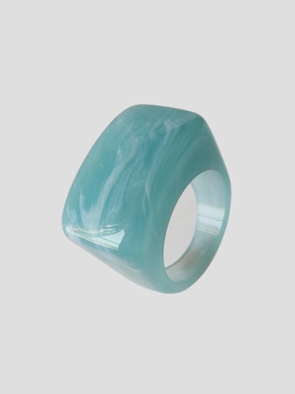 Original Acrylic 11 Colors Geometric Ring Product Image