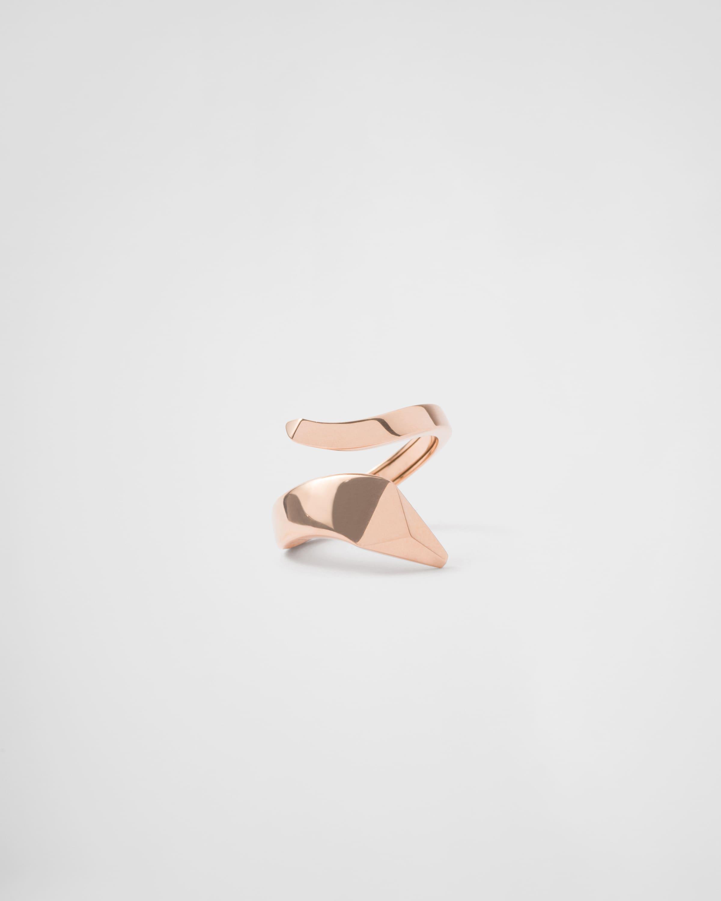 Eternal Gold snake mini ring in pink gold Product Image