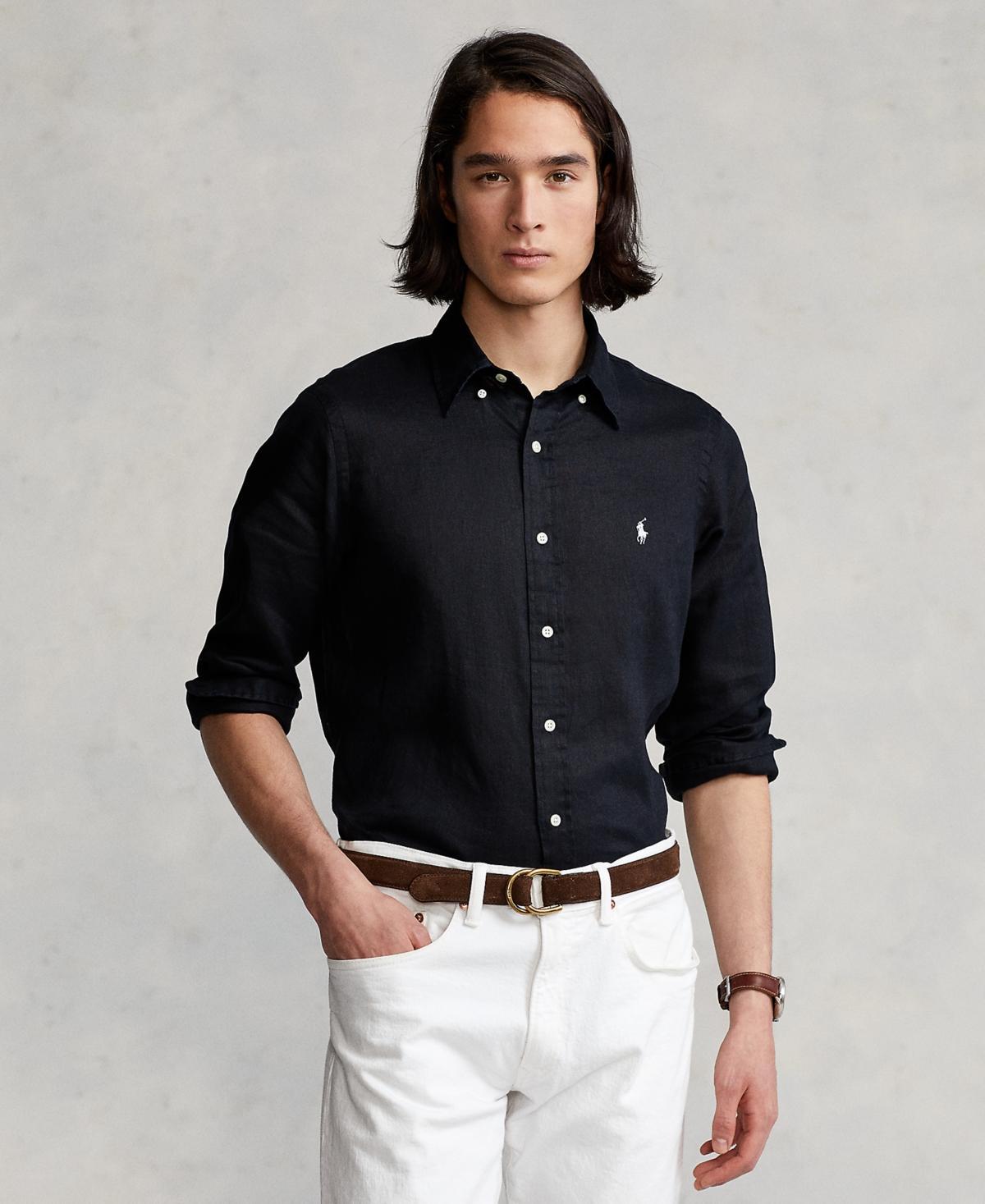 Polo Ralph Lauren Mens Classic Fit Linen Shirt Product Image