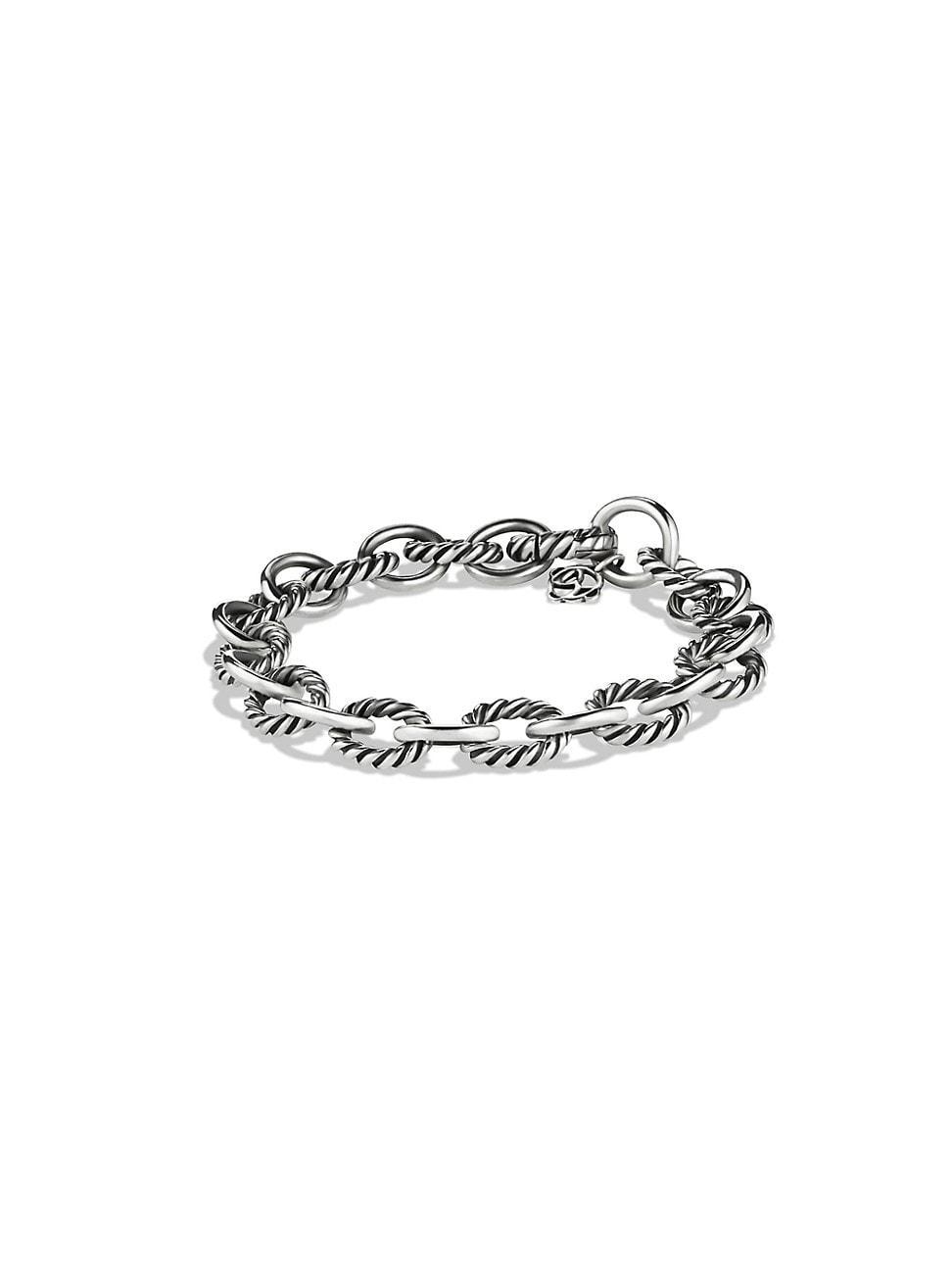 Womens Oval Link Chain Bracelet in Sterling Silver Product Image