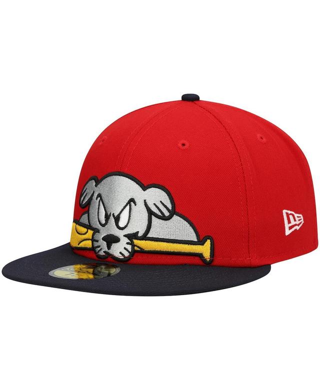 Mens New Era Red Portland Sea Dogs Authentic Collection Team Alternate 59FIFTY Fitted Hat Product Image