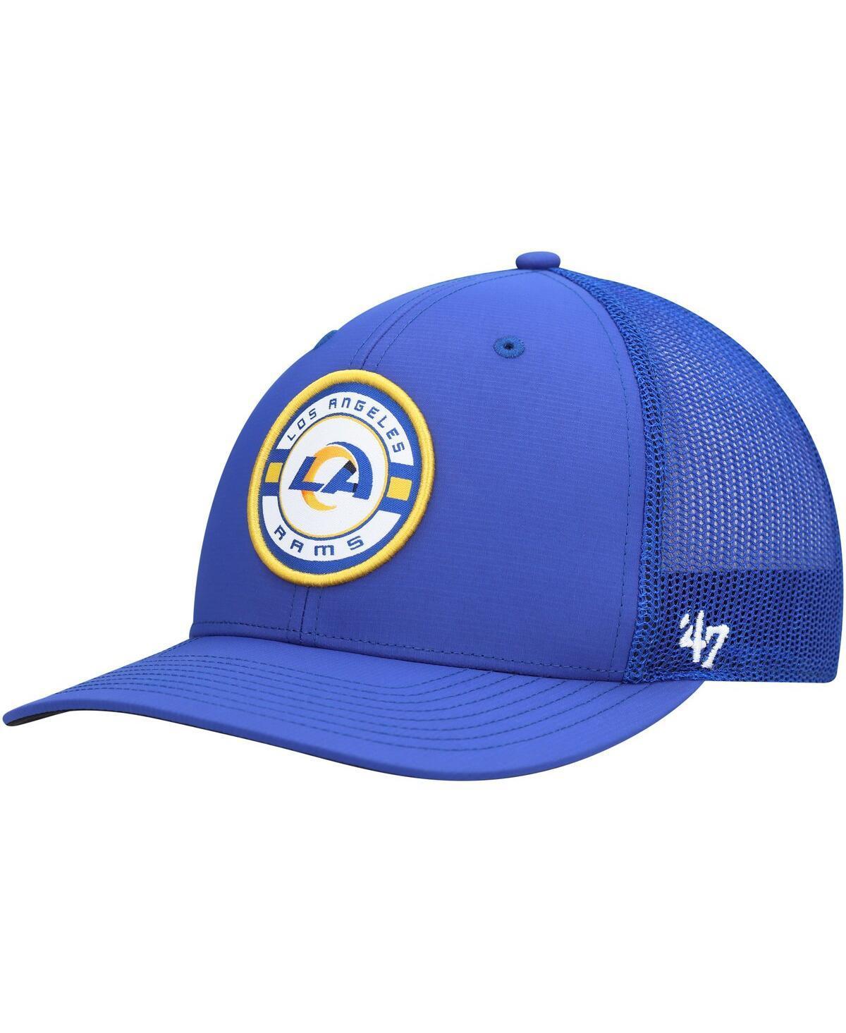 Mens 47 Brand Royal Los Angeles Rams Berm Trucker Adjustable Hat Product Image