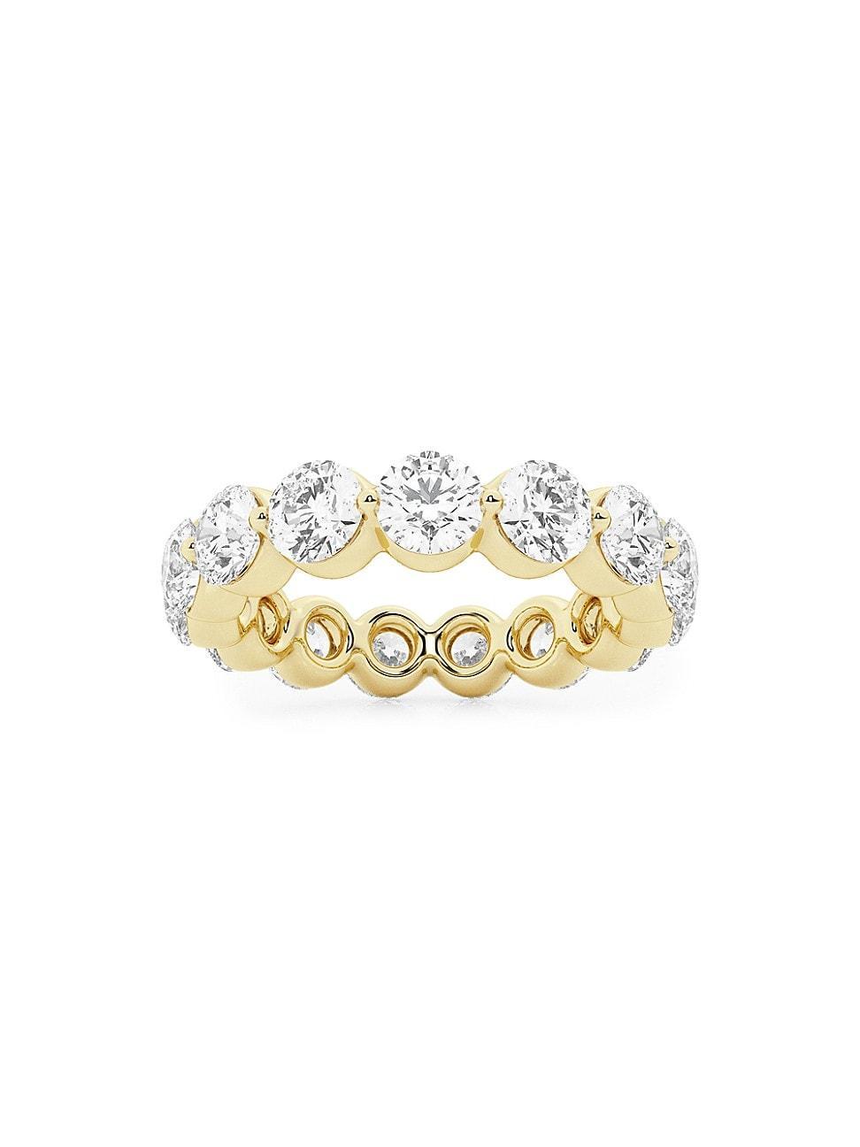 Womens 14K Yellow Gold & Floating Round Lab-Grown Diamond Eternity Band/2.00-4.00 TCW Product Image