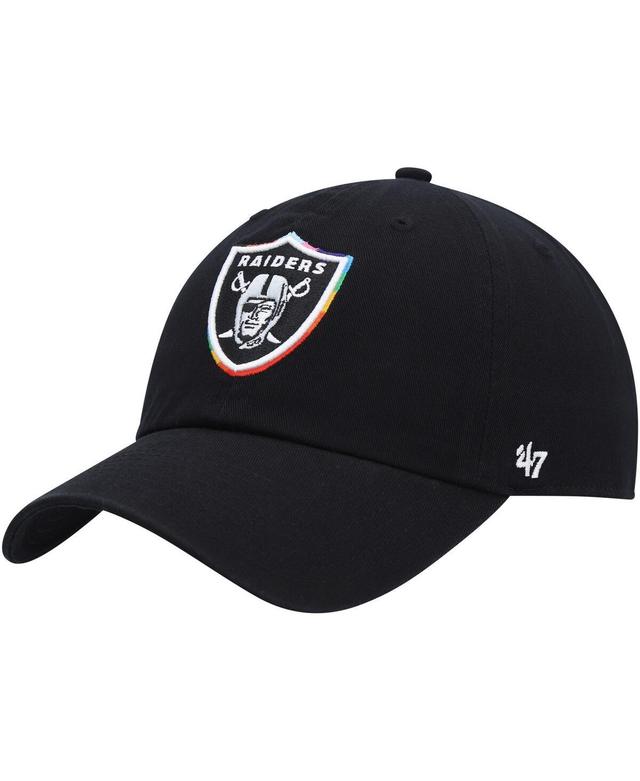 Mens 47 Black Las Vegas Raiders Team Pride Clean Up Adjustable Hat Product Image