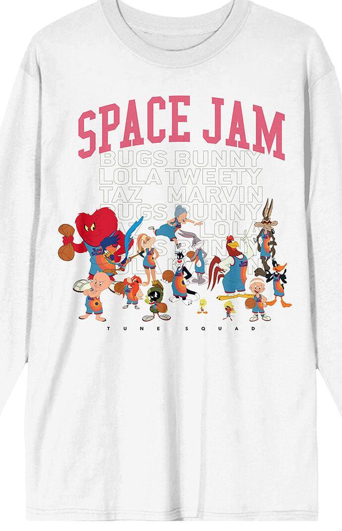 Mens Space Jam Long Sleeve T-Shirt Product Image