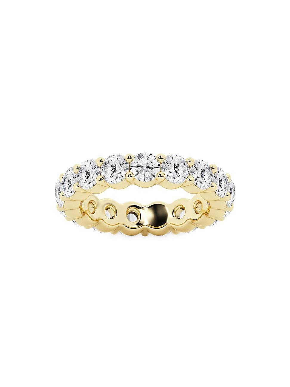 Womens 14K Yellow Gold & Round Lab-Grown Diamond Eternity Band/2.00-5.00 TCW Product Image