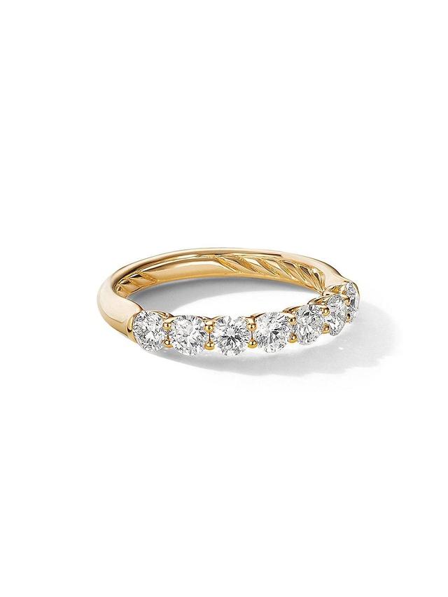 Womens DY Eden Partway Band Ring in 18K Yellow Gold Product Image