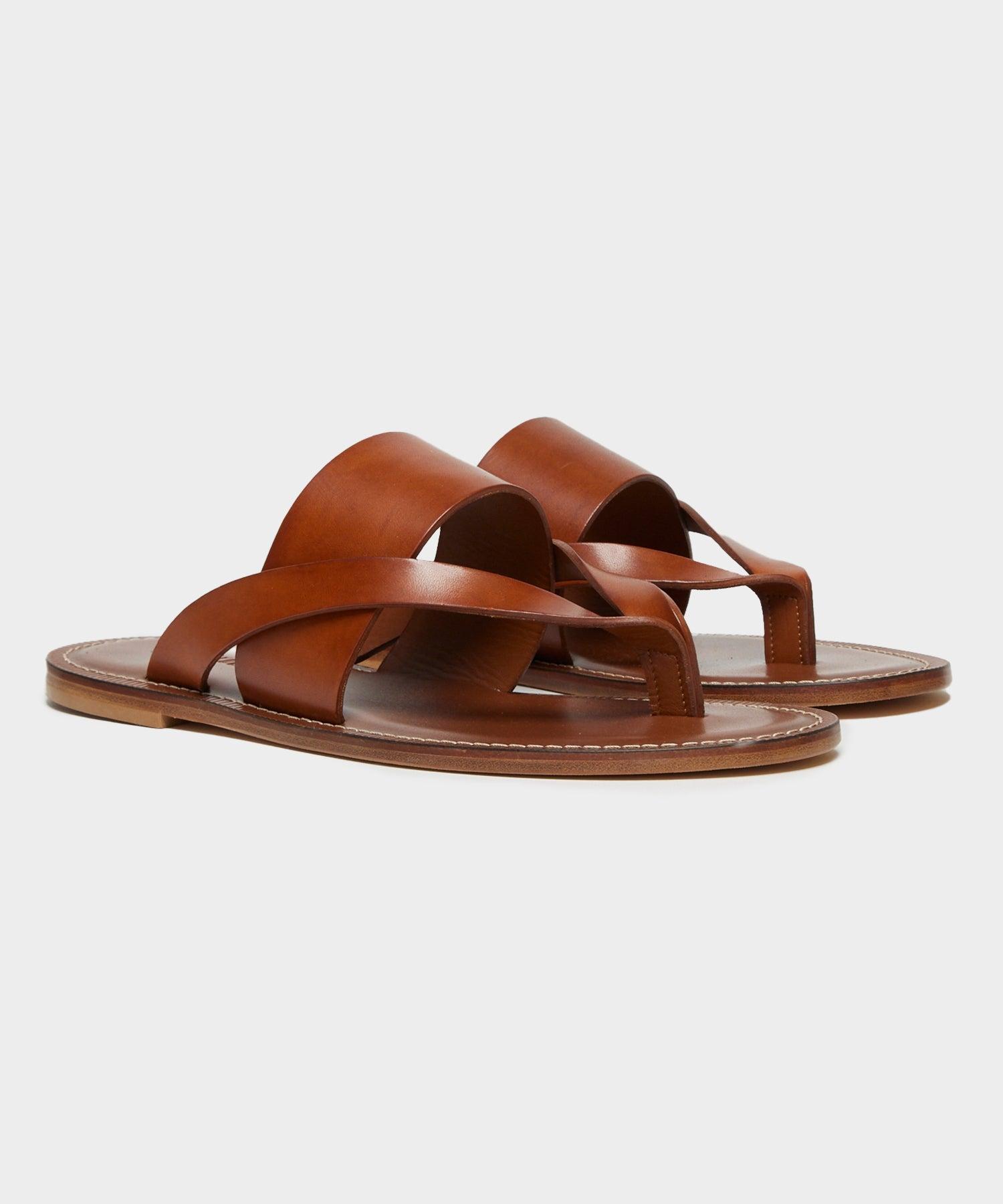 Tuscan Leather Thong Cross Sandal Product Image