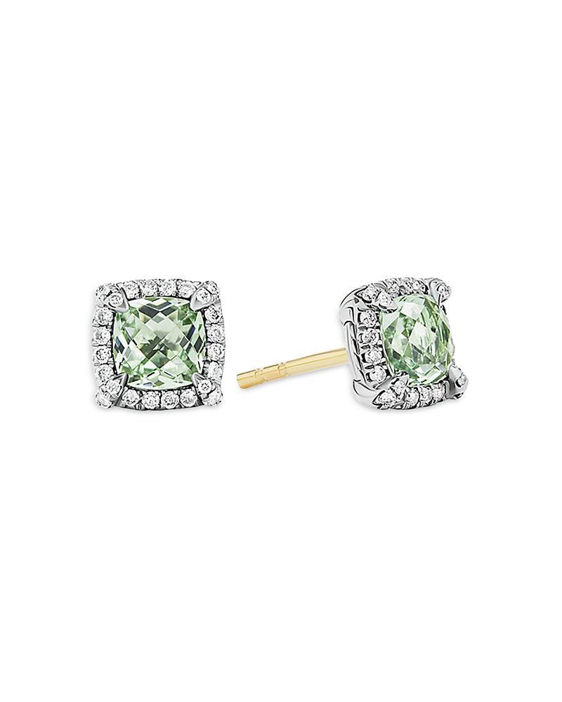 Womens Petite Chtelaine Pav Bezel Stud Earrings With Diamonds Product Image