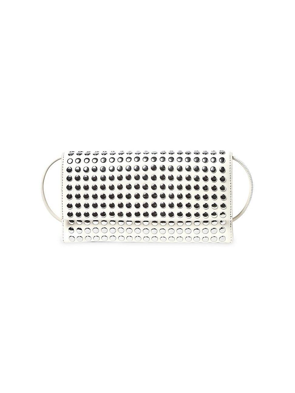 Womens Charlee Studded Leather Clutch Product Image