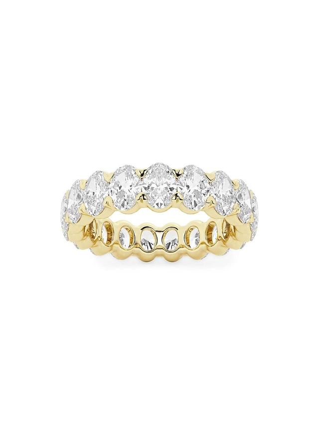 Womens 14K Yellow Gold & Oval Lab-Grown Diamond Eternity Band/2.00-5.00 TCW Product Image