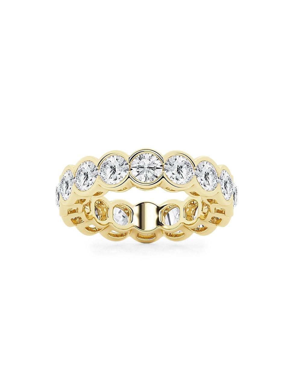 Womens 14K Yellow Gold & Round Lab-Grown Diamond Eternity Band/2.00-5.00 TCW Product Image