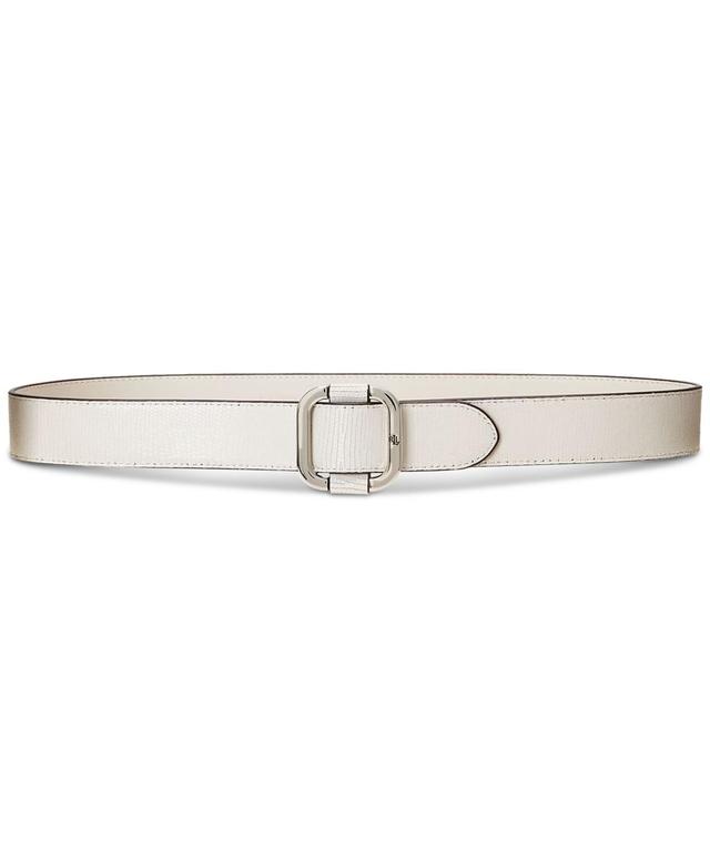 Lauren Ralph Lauren Womens Slide-Buckle Lizard-Embossed Belt Product Image