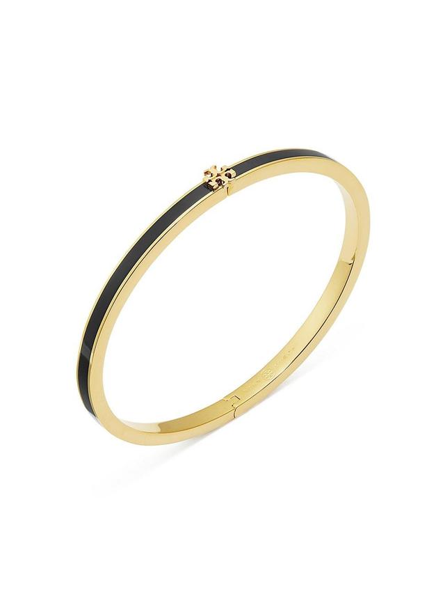 Womens 18K Gold-Plated & Enamel Thin Kira Bracelet Product Image