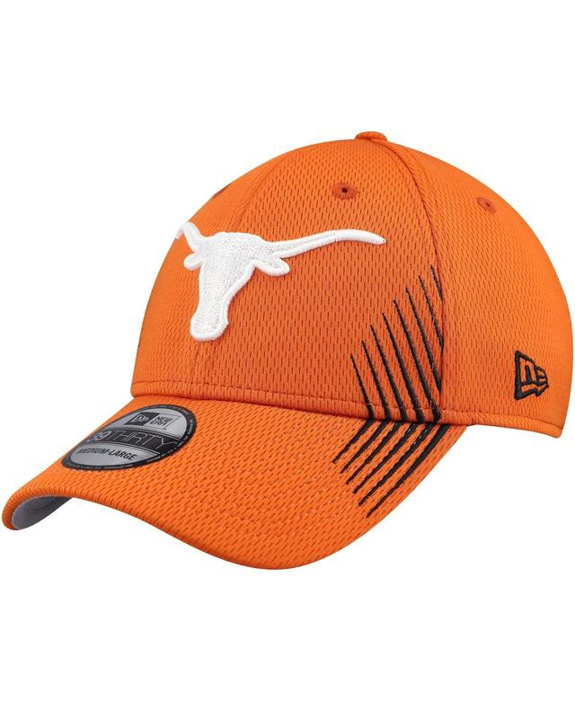 New Era Mens Texas Orange Texas Longhorns Active Slash Sides 39THIRTY Flex Hat Product Image