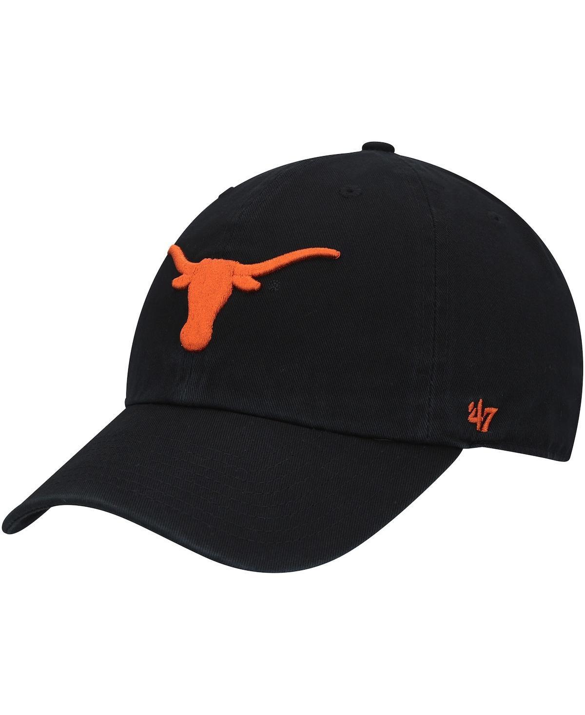 Mens 47 Black Texas Longhorns Clean Up Logo Adjustable Hat Product Image