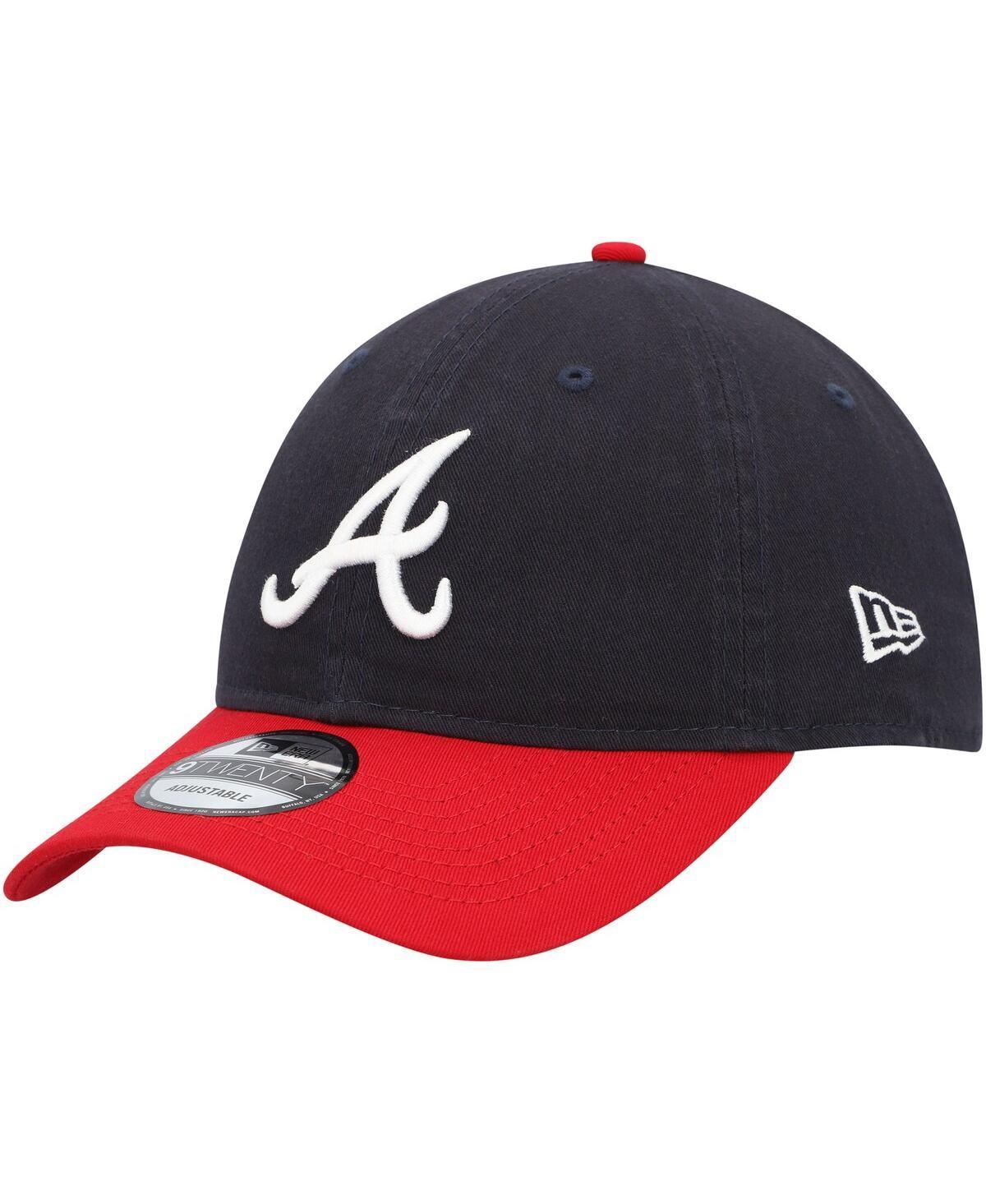 Mens New Era Navy Atlanta Braves Replica Core Classic 9TWENTY Adjustable Hat - Navy Product Image