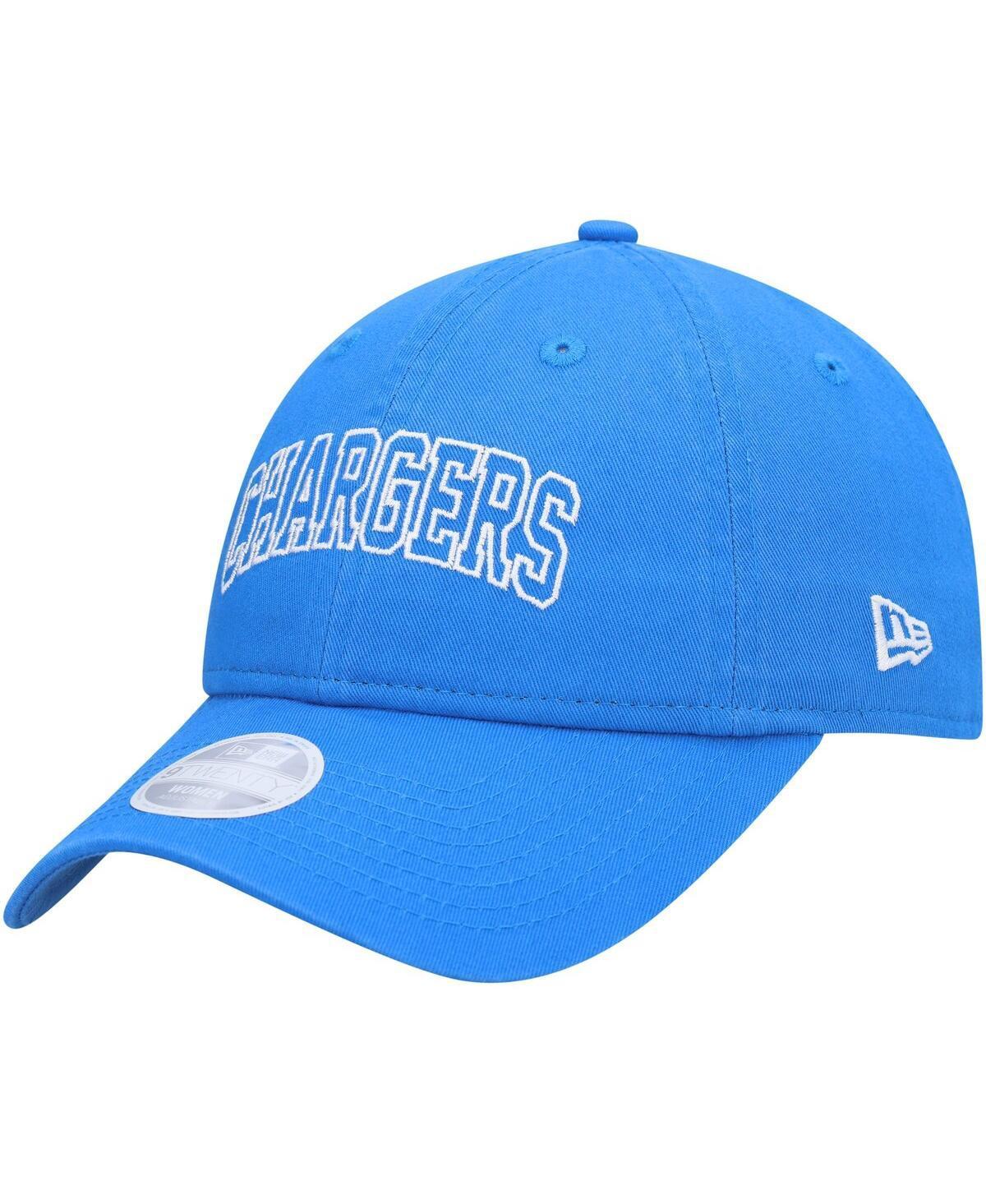 Womens New Era Powder Blue Los Angeles Chargers Collegiate 9TWENTY Adjustable Hat Product Image