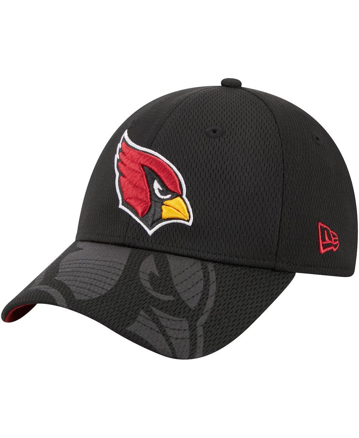 New Era Mens Black Arizona Cardinals Top Visor 9Forty Adjustable Hat Product Image