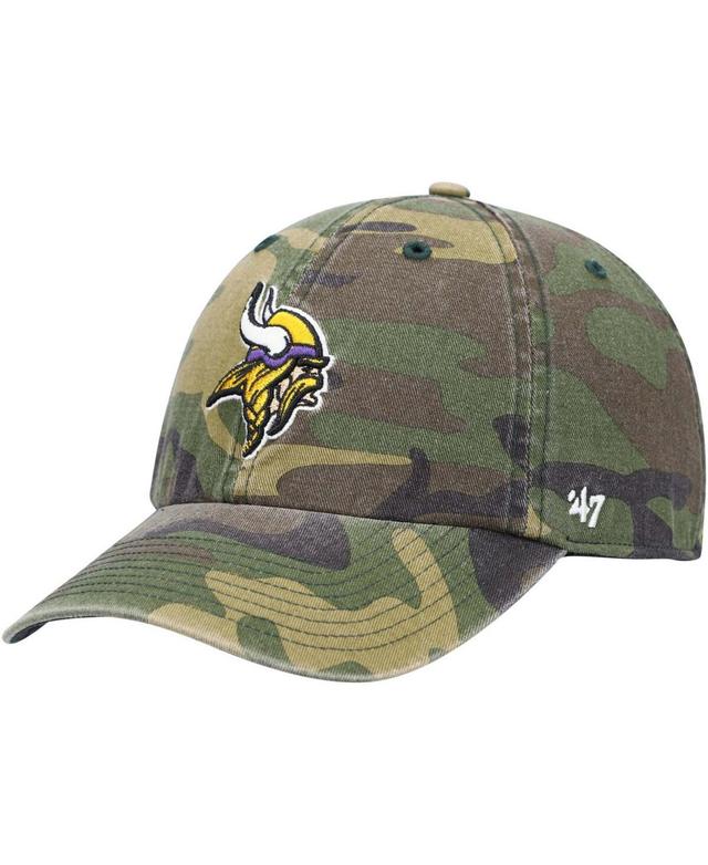 47 Brand Mens Minnesota Vikings Woodland Clean Up Adjustable Cap Product Image