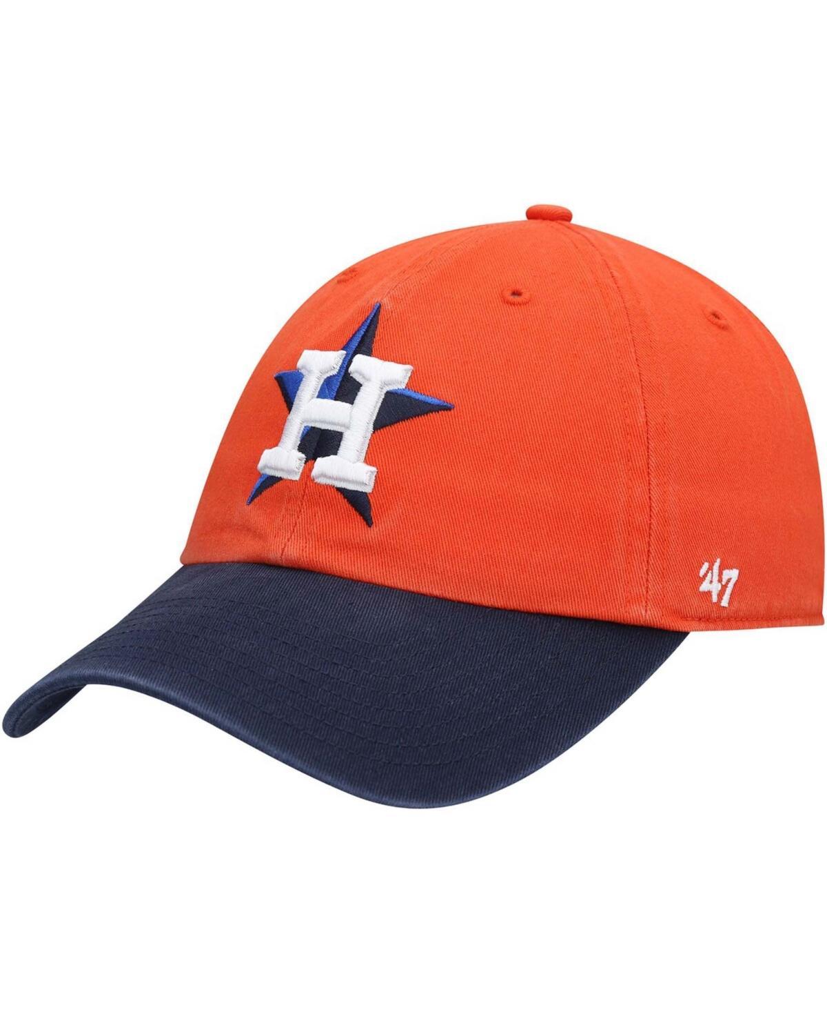 Mens Orange Houston Astros Alternate Clean Up Adjustable Hat - Orange Product Image