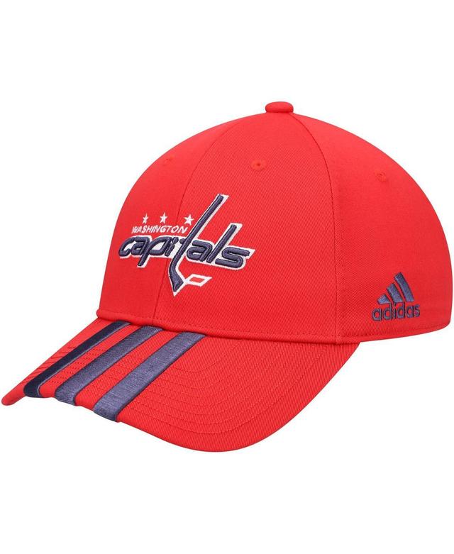 Mens adidas Washington Capitals Locker Room Three Stripe Adjustable Hat Product Image